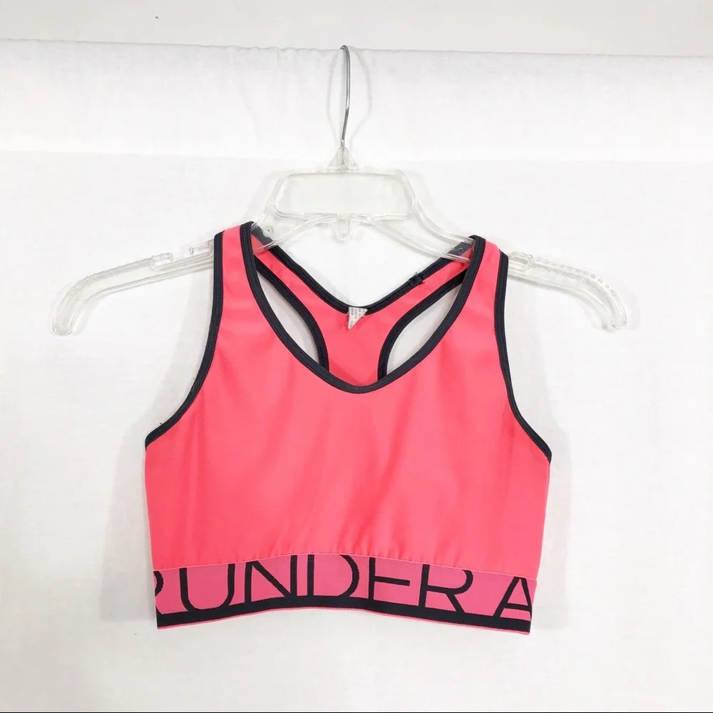 Under Armour Athletic Work Out Sports Bra, Small, Coral